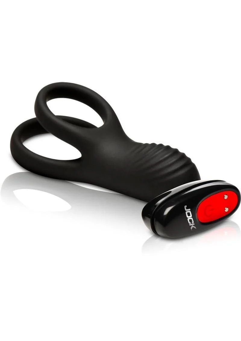 Hard-On Vibrating Rechargeable Silicone Cock Ring with Clit Stimulator