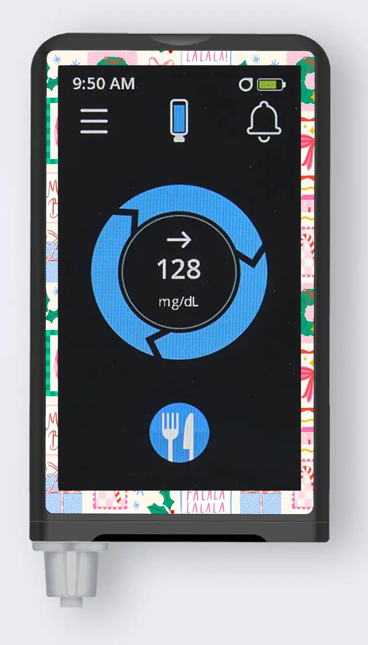 Holiday Greetings Sticker for the Beta Bionics iLet – Pump Peelz