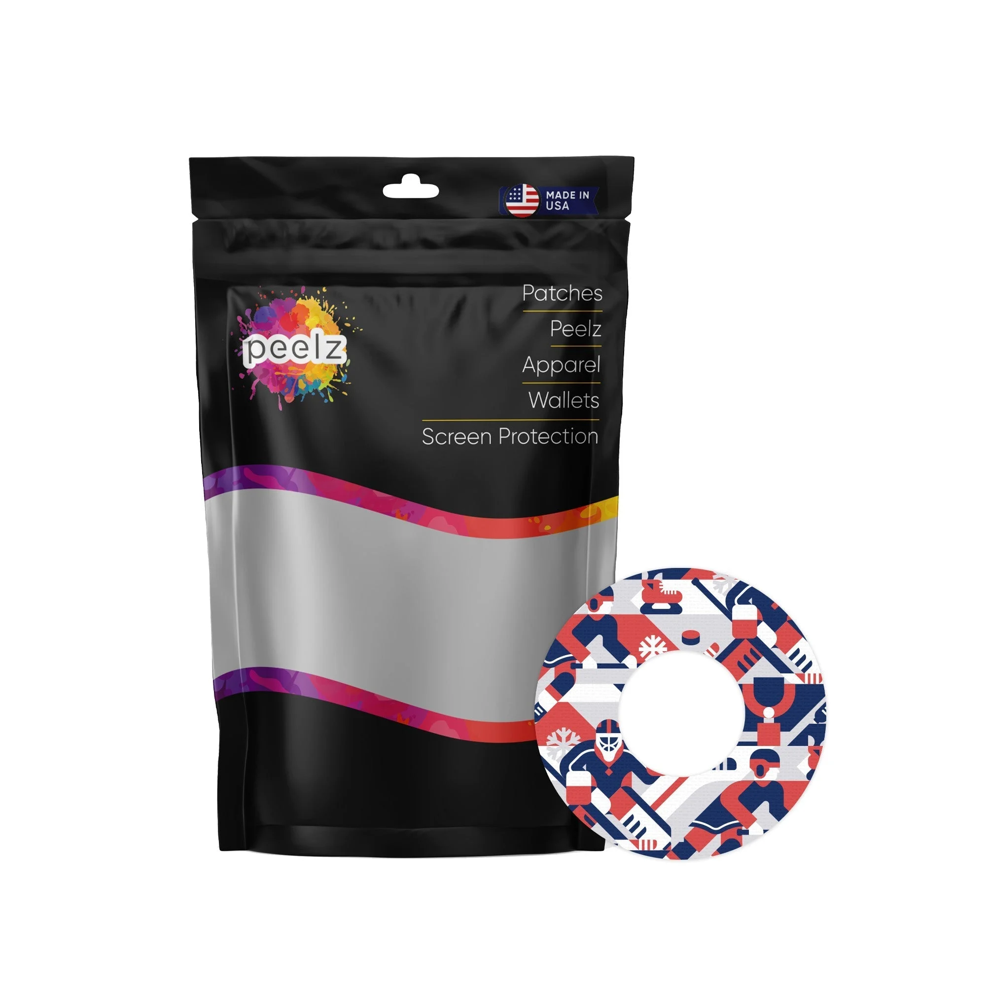 Ice Hockey PatchTape Designed for the FreeStyle Libre 2
