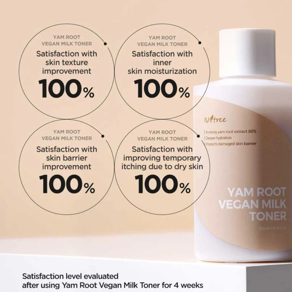 ISNtreeYam Root Vegan Milk Moisturizing Toner