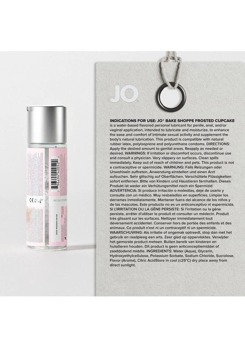 JO Bake Shoppe Flavored Lubricant Frosted Cupcake