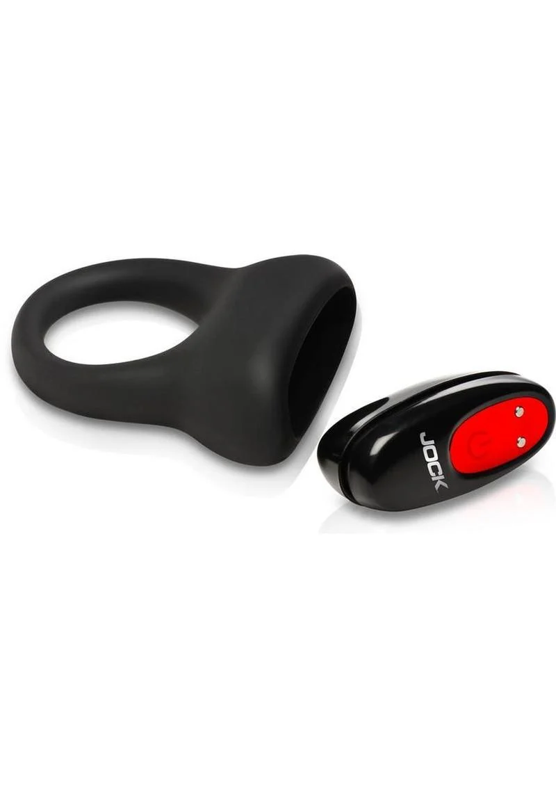 Jock Hard-On Vibrating Rechargeable Silicone Cock Ring