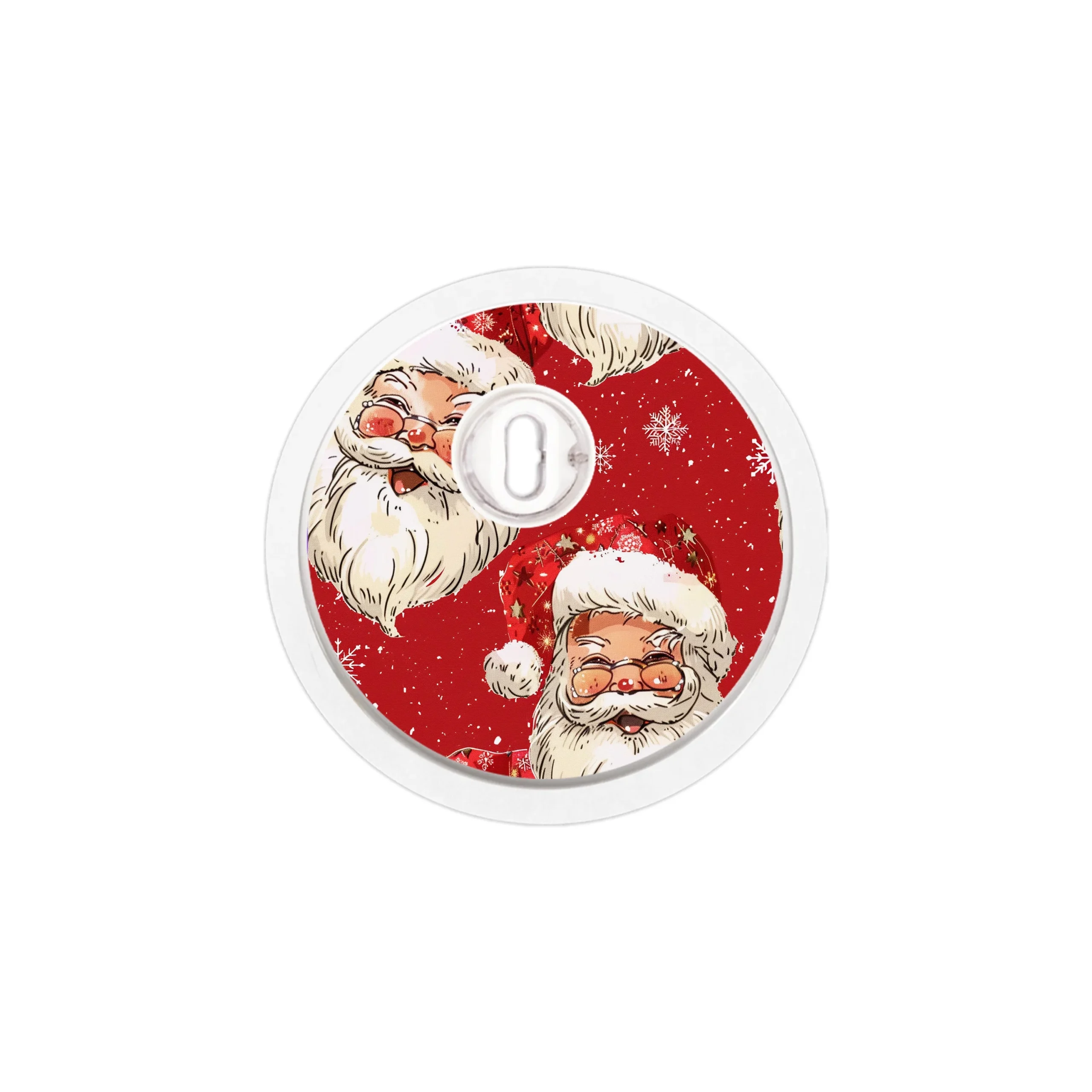 Jolly Old Saint Nick FreeStyle Libre 3 Plus & LingoSensor Sticker - Pump Peelz