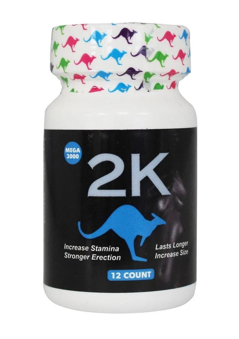Kangaroo 2k Mega 3000 For Him Sexual Enhancement (12ct Bottle