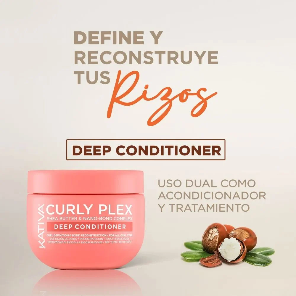 Kativa Curly Plex Deep Conditioner Curl Definition and Bond Reconstruction