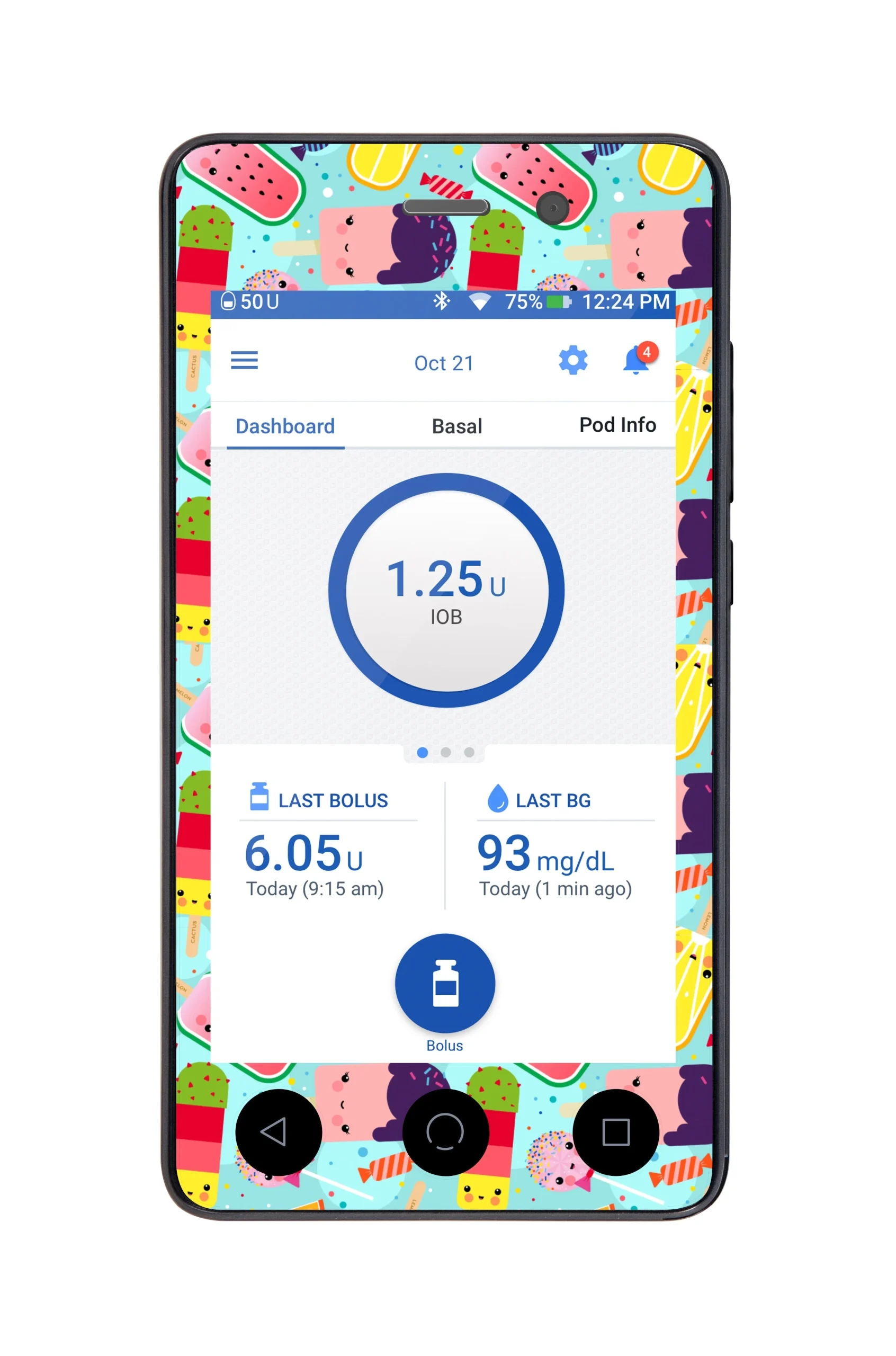 Kawaii Sweets Sticker for Omnipod DASH PDM – Pump Peelz