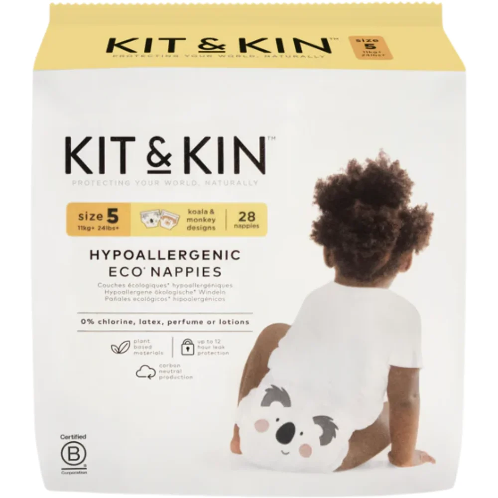 Kit & Kin Hypoallergenic Disposable Eco Nappies