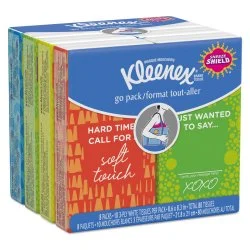 Kleenex Pocket Pack Facial Tissue, 10 per Pack