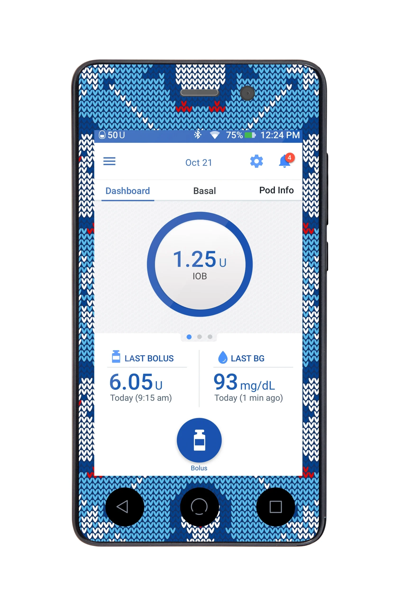 Knitted Penguins Sticker for Omnipod DASH PDM – Pump Peelz