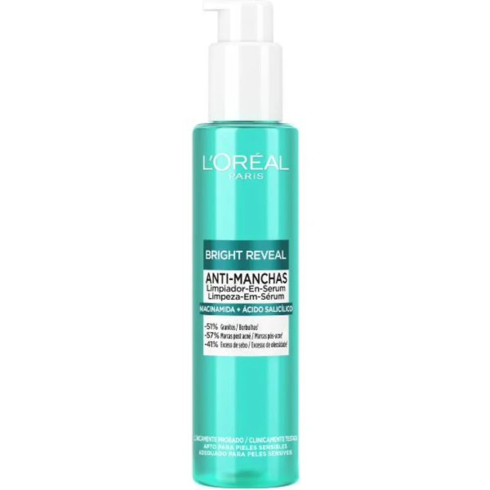 L'Oréal Paris Bright Reveal Anti-Dark Spot Serum Cleanser with Niacinamide and Salicylic Acid