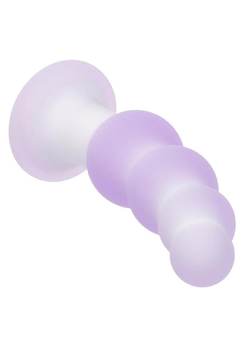 Lavender Haze Beaded Curved Rechargeable Silicone Probe
