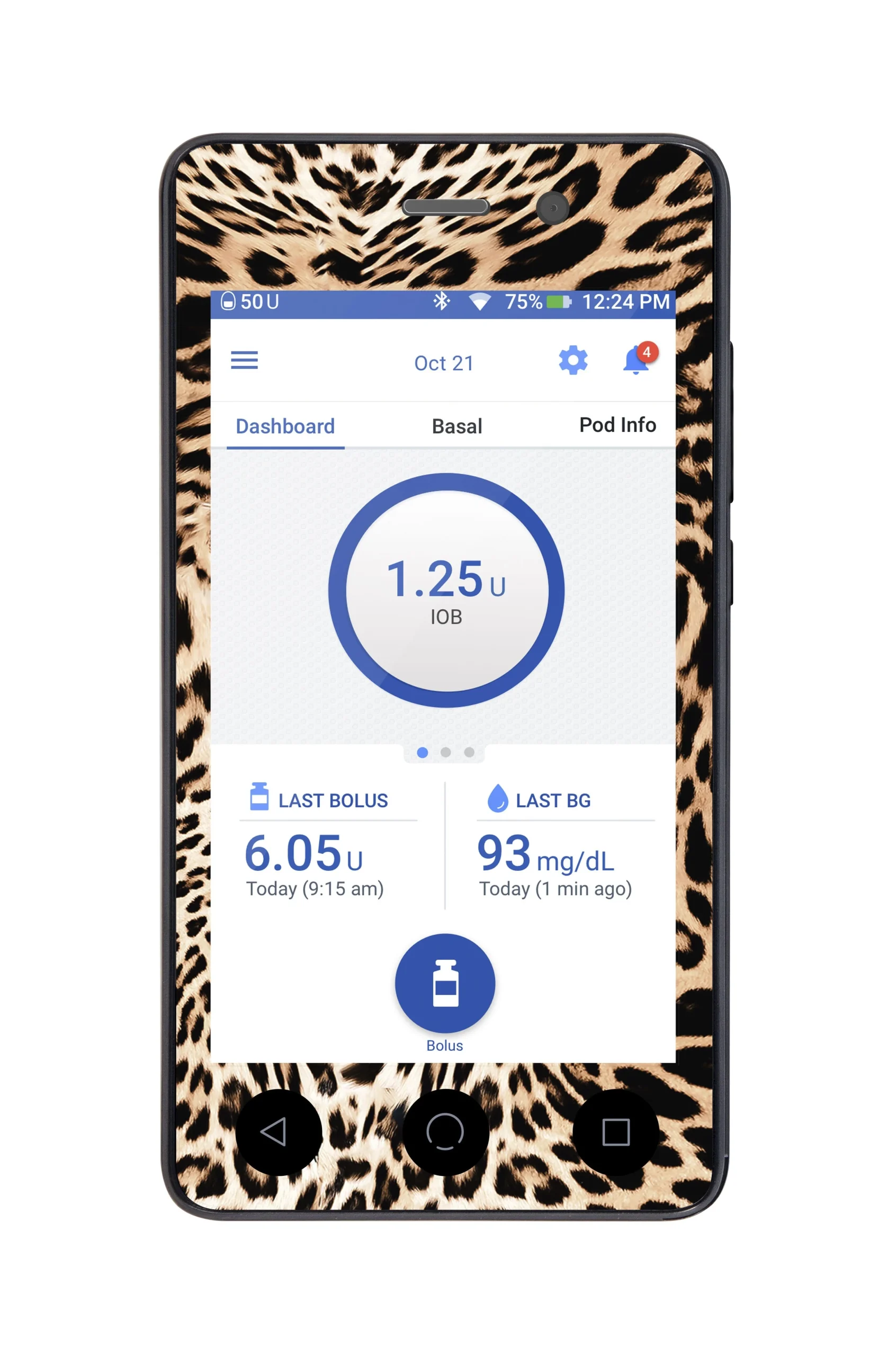 Leopard Print Sticker for Omnipod DASH PDM – Pump Peelz