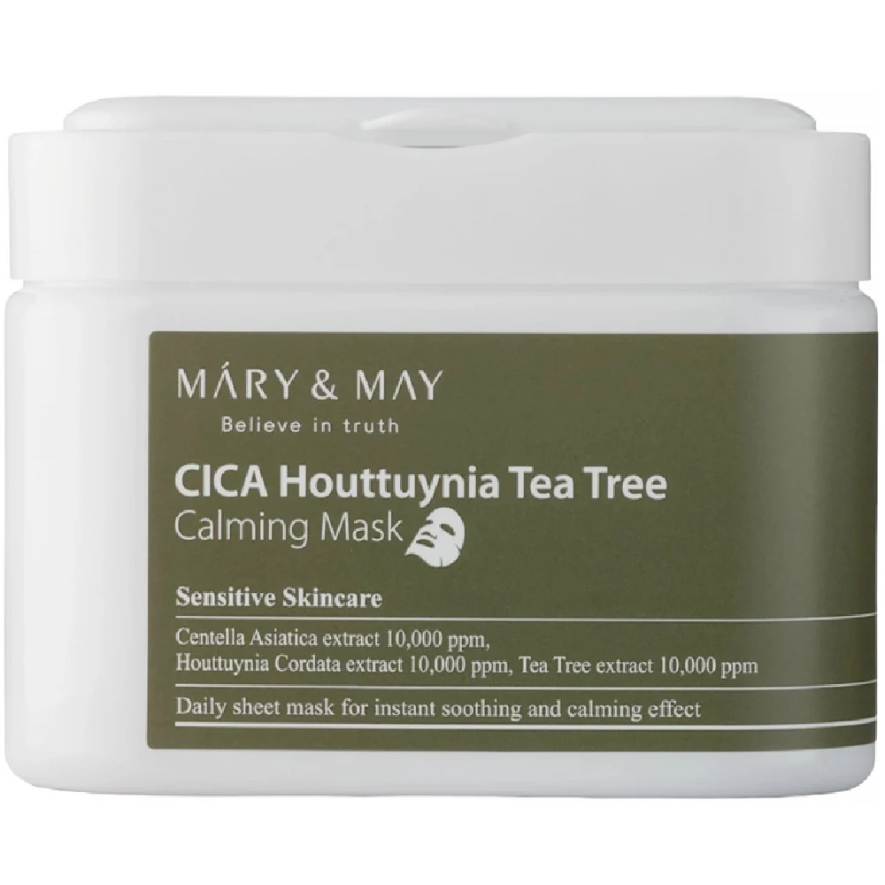 Máry & May CICA Houttuynia Tea Tree Calming Mask Pack - For Sensitive Skin