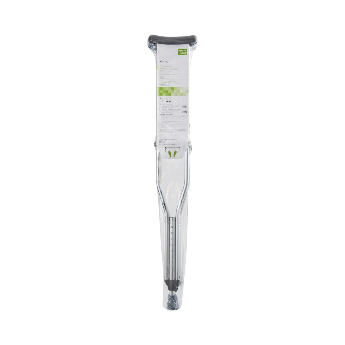 McKesson Adult Underarm Crutches, 5 ft. 2 in. - 5 ft. 10 in.