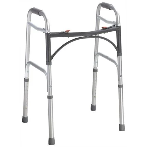 McKesson Aluminum Folding Walker, 32 – 39 Inch Height