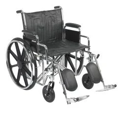 McKesson Bariatric Wheelchair with Swing-Away Elevating Legrest