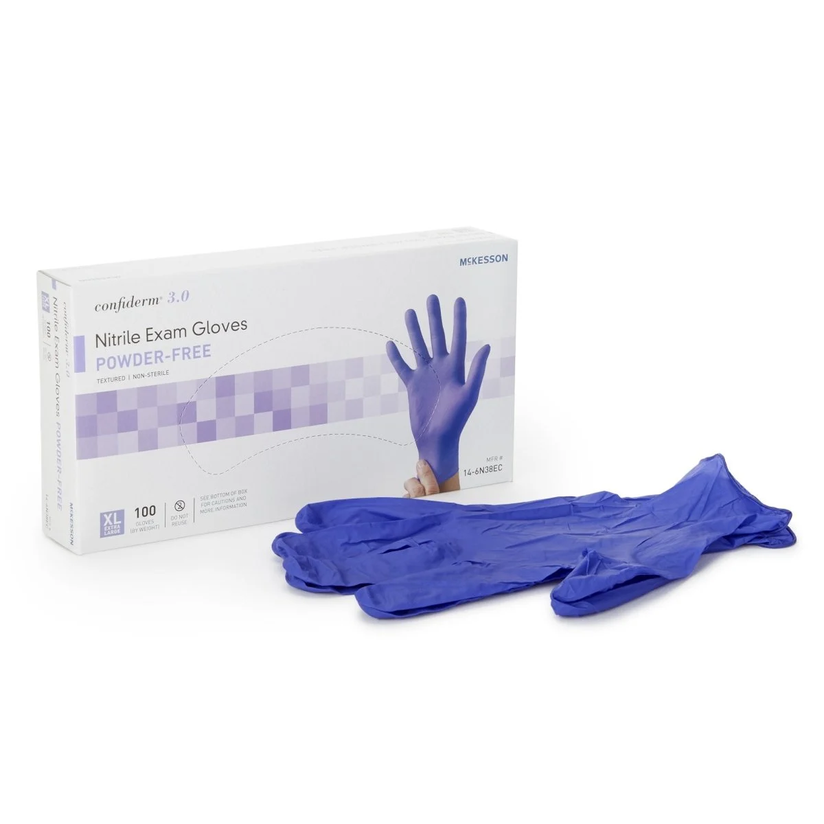 McKesson Confiderm 3.0 Nitrile Exam Gloves