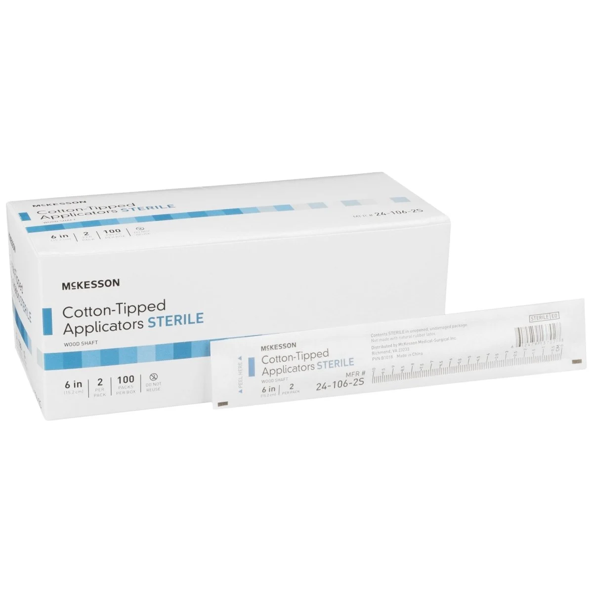 McKesson Cotton Tip Wood Shaft Swabsticks