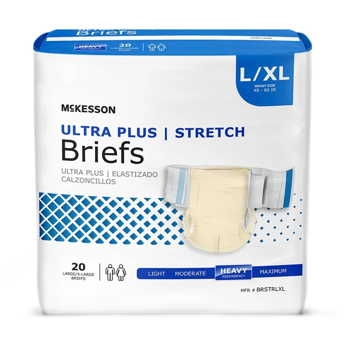 McKesson Ultra Plus Stretch Incontinence Briefs