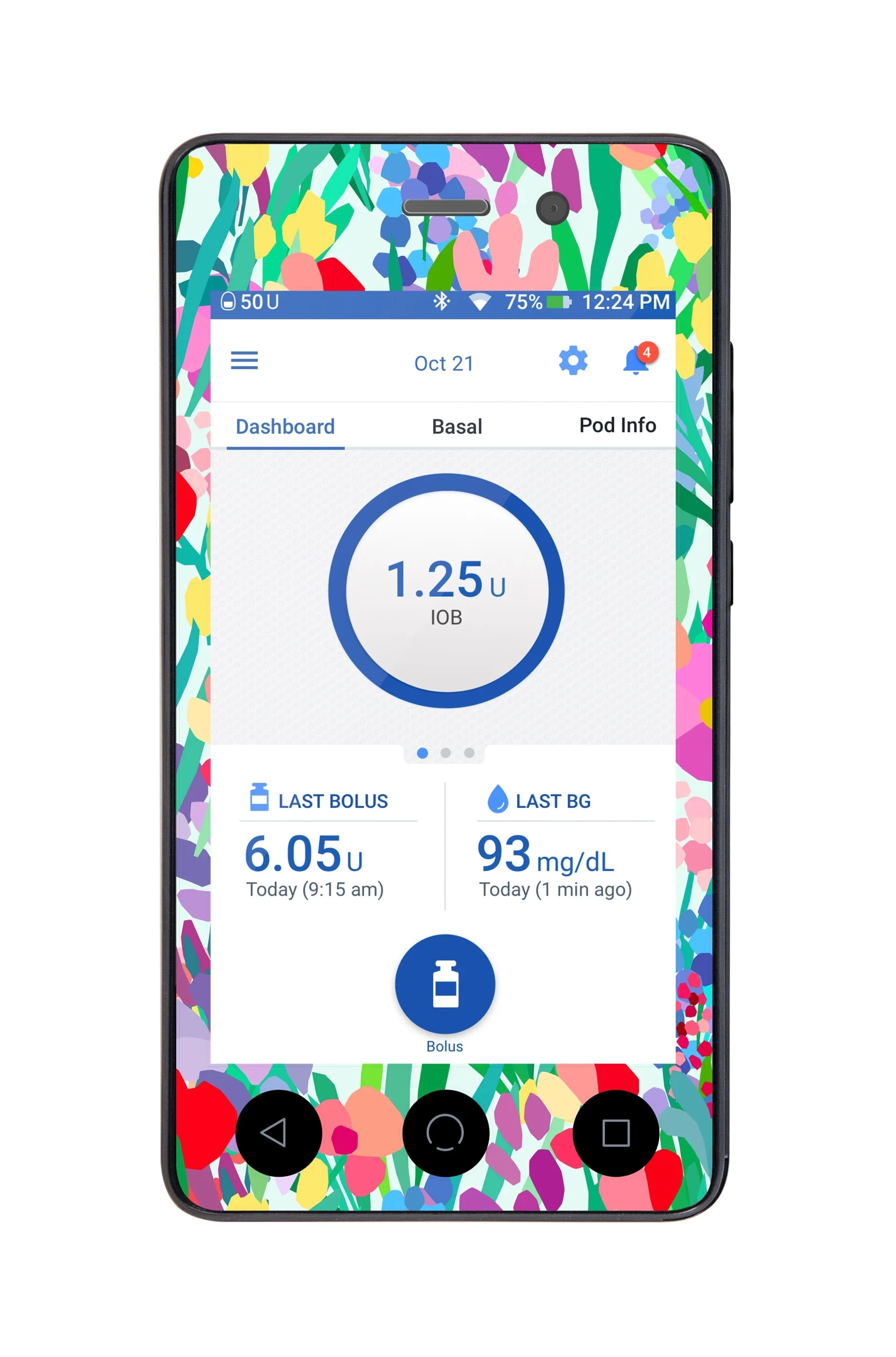 Meadow Sticker for Omnipod DASH PDM – Pump Peelz