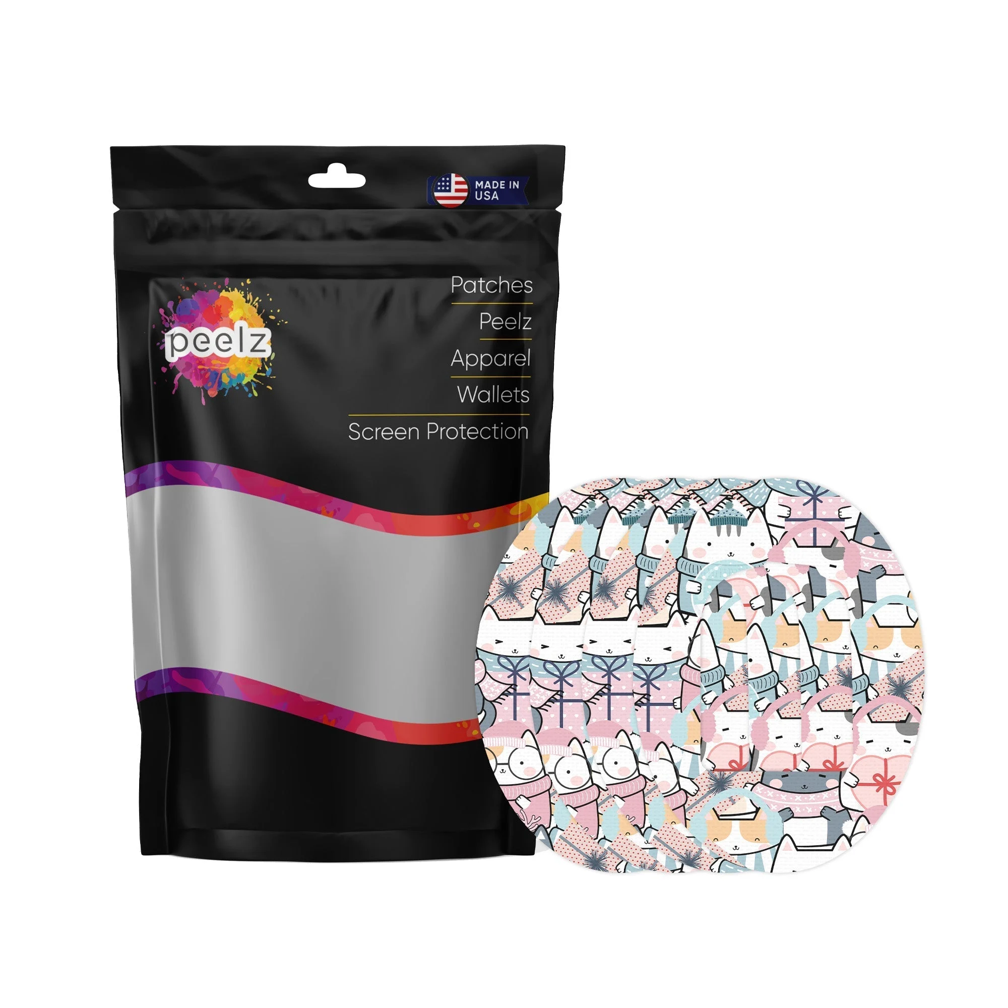 Meowy Christmas Pod Patch Tape - Pump Peelz