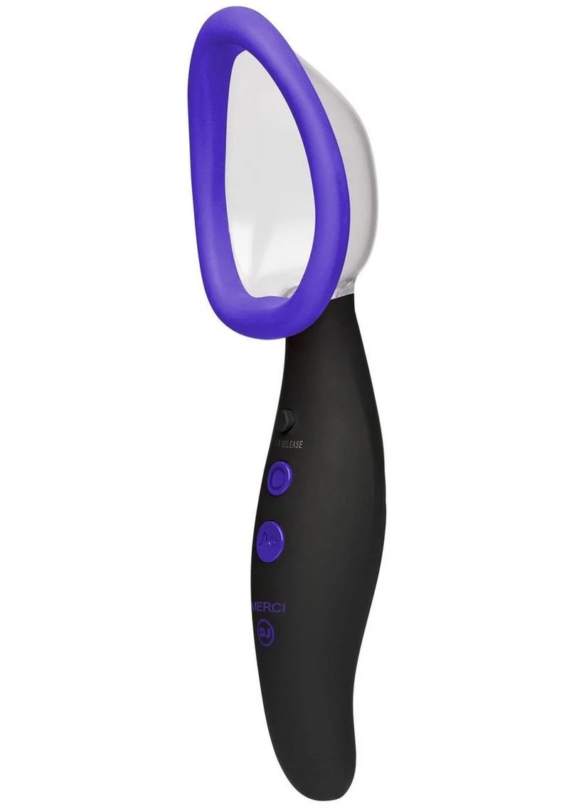Merci Pumped Rechargeable Silicone Vibrating Pussy Pump
