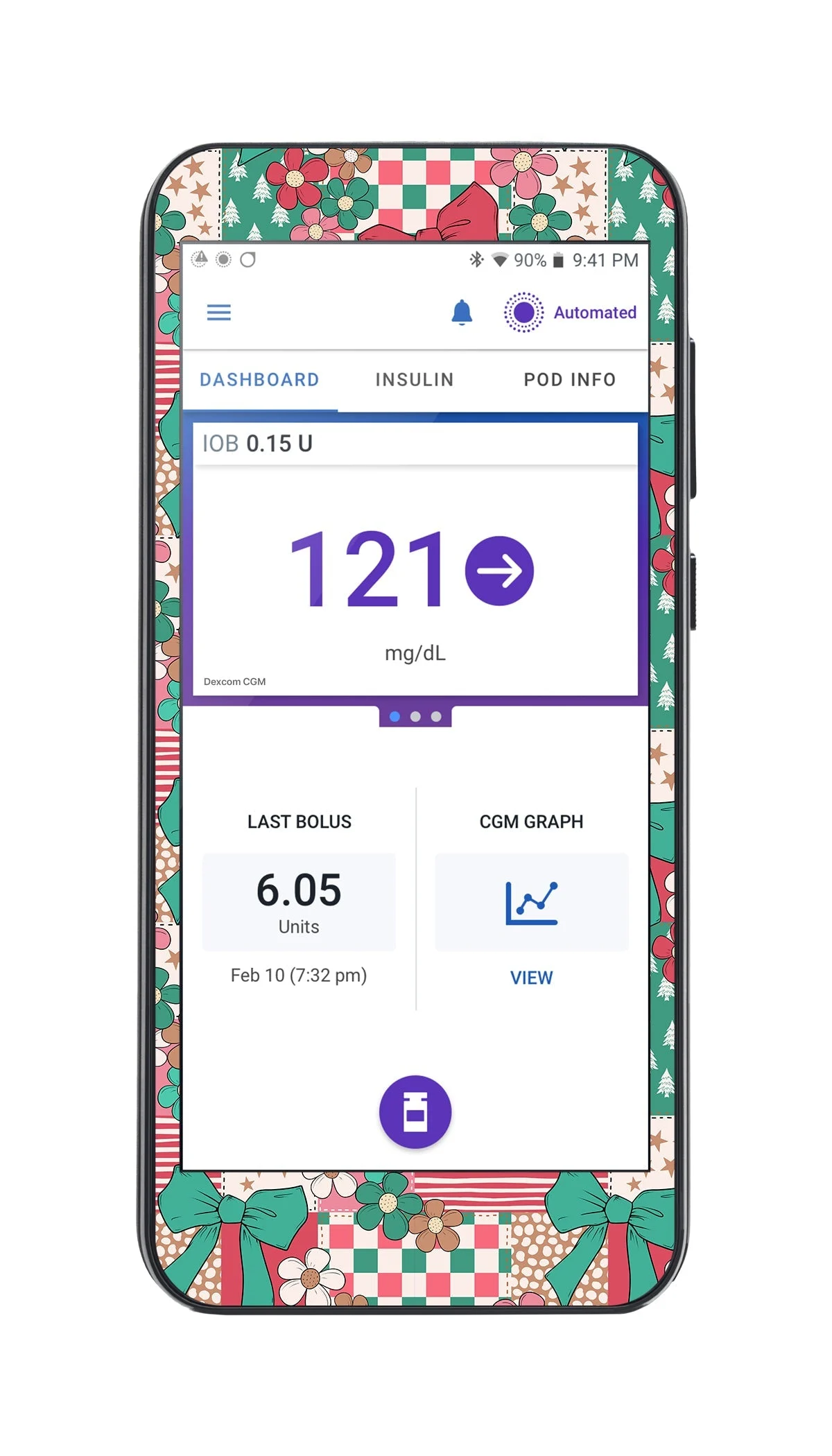 Merry Coquette Sticker for Omnipod 5 Controller – Pump Peelz