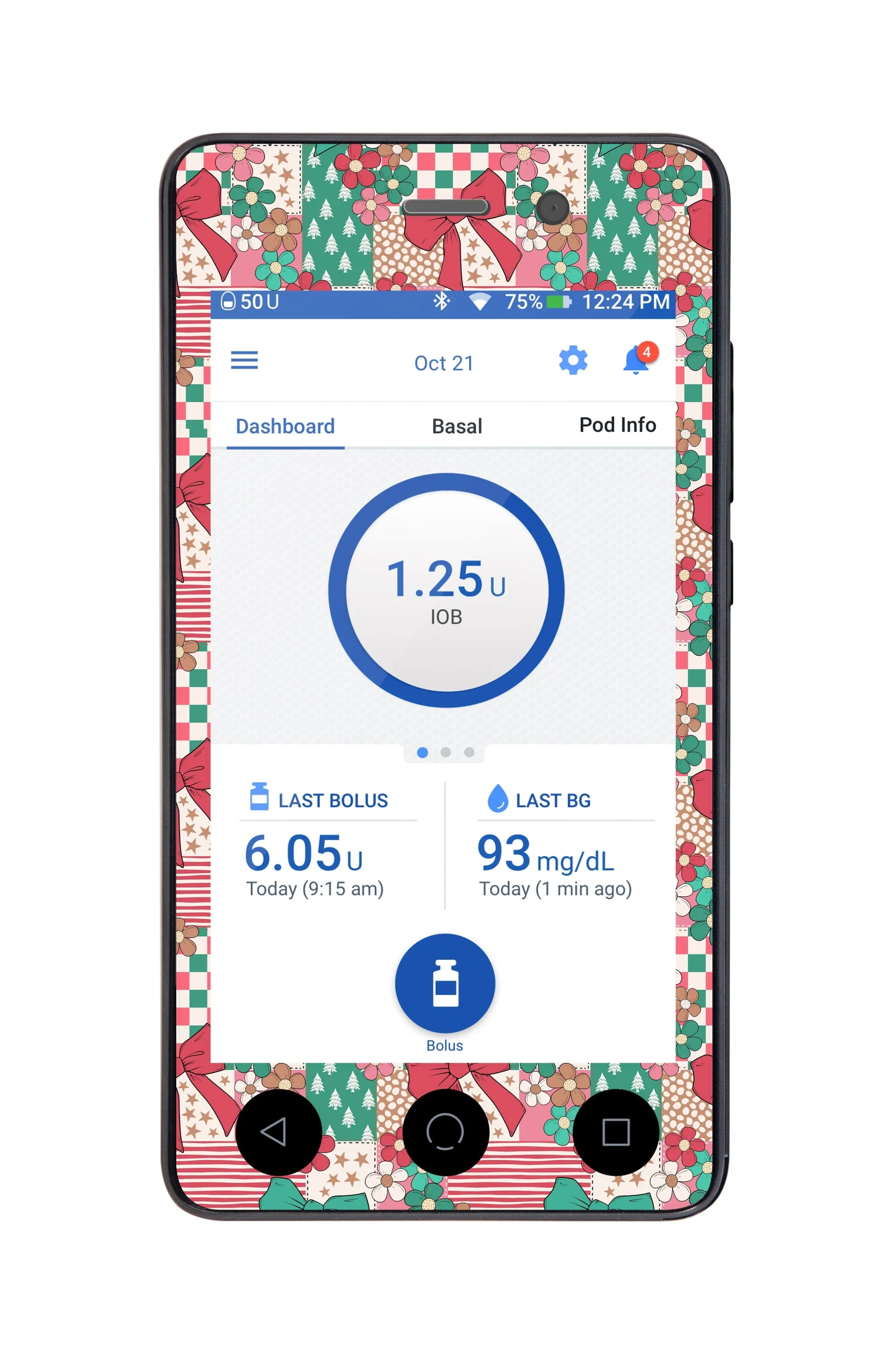 Merry Coquette Sticker for Omnipod DASH PDM – Pump Peelz