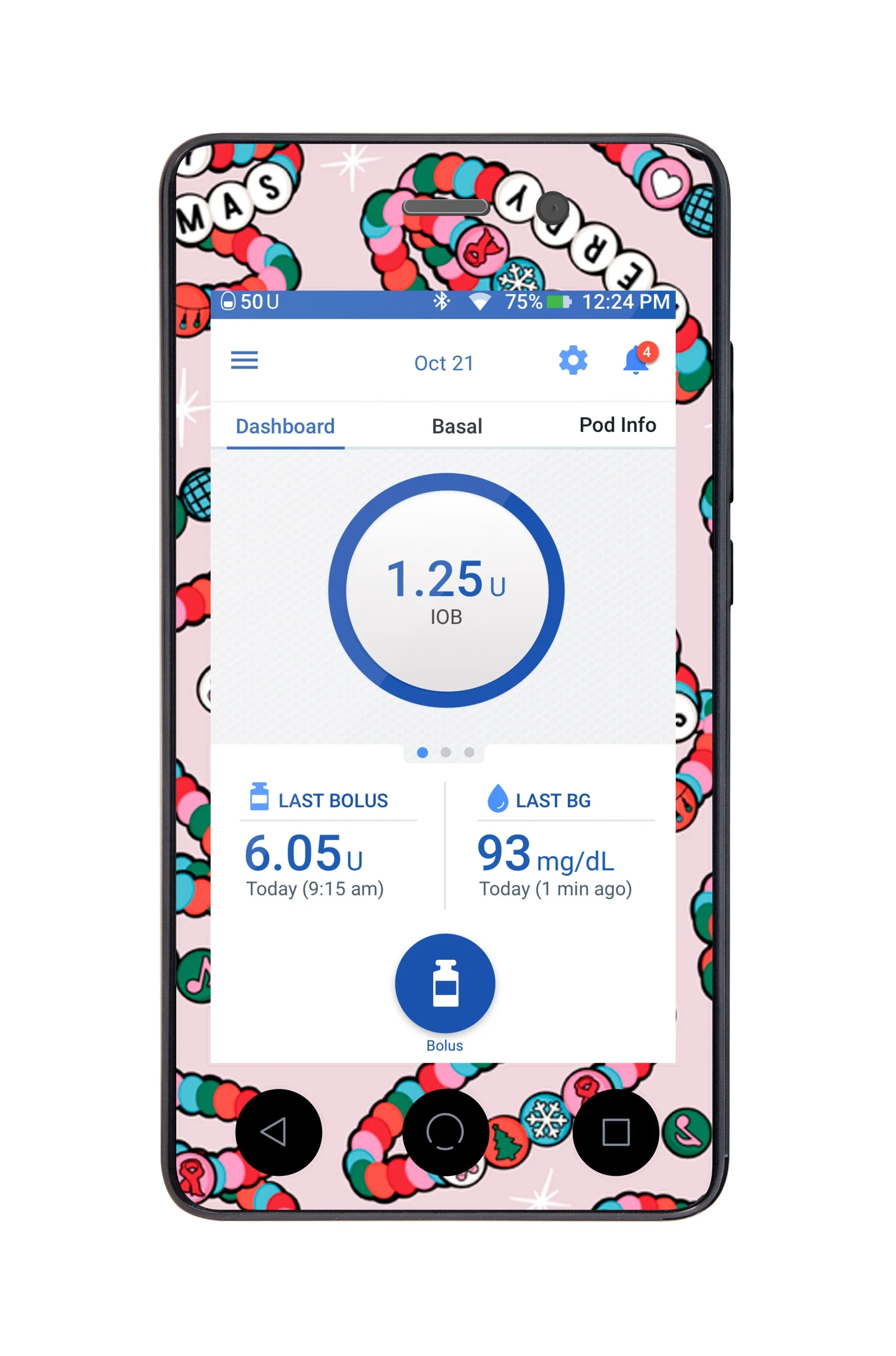 Merry Swiftmas Sticker for Omnipod DASH PDM – Pump Peelz