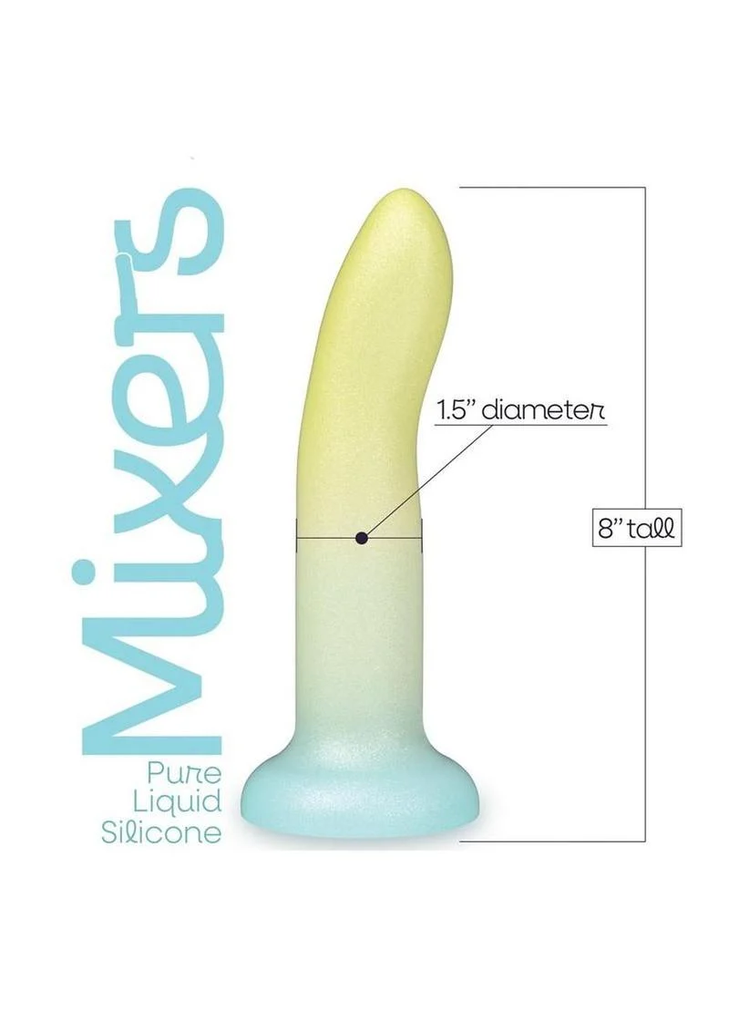 Mixers Lime Rickey Silicone G-Spot Dildo with Suction Cup