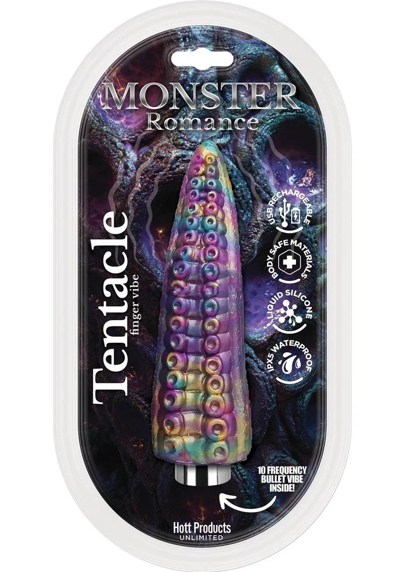 Monster Romance Tentacle Rechargeable Silicone Finger Vibrator