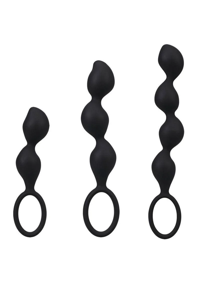 Mood Naughty Contour Beads Trainer Silicone Anal Plug