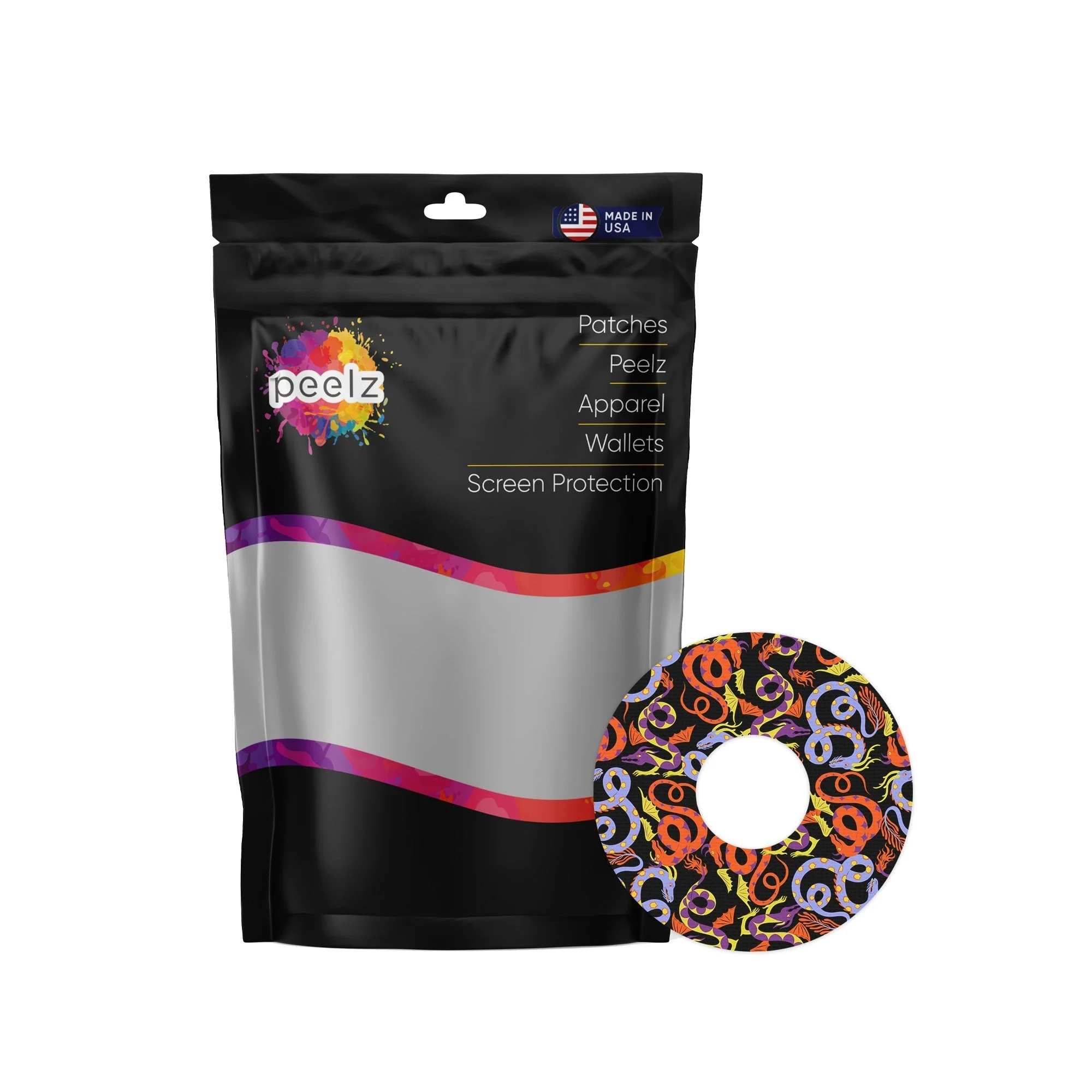 Mystic Dragons Patch Tape Designed for the FreeStyle Libre 3 Plus & Lingo