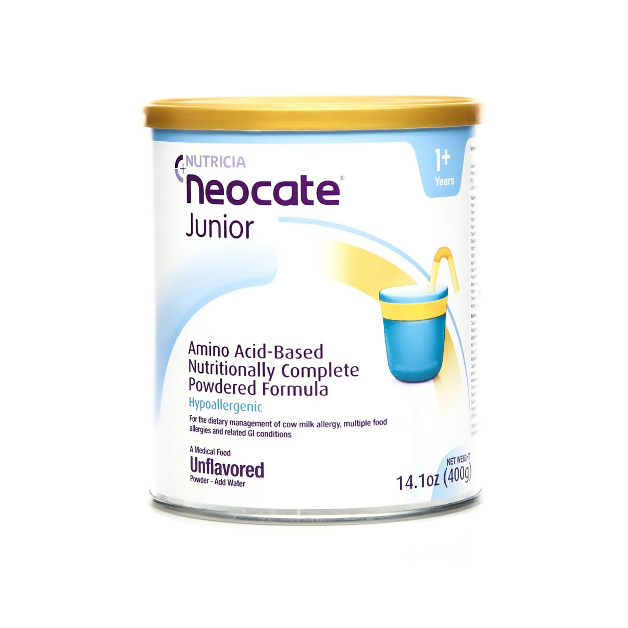 Neocate Junior with Prebiotics Pediatric Acid-Based Powdered Formula, 14.1 oz. Can