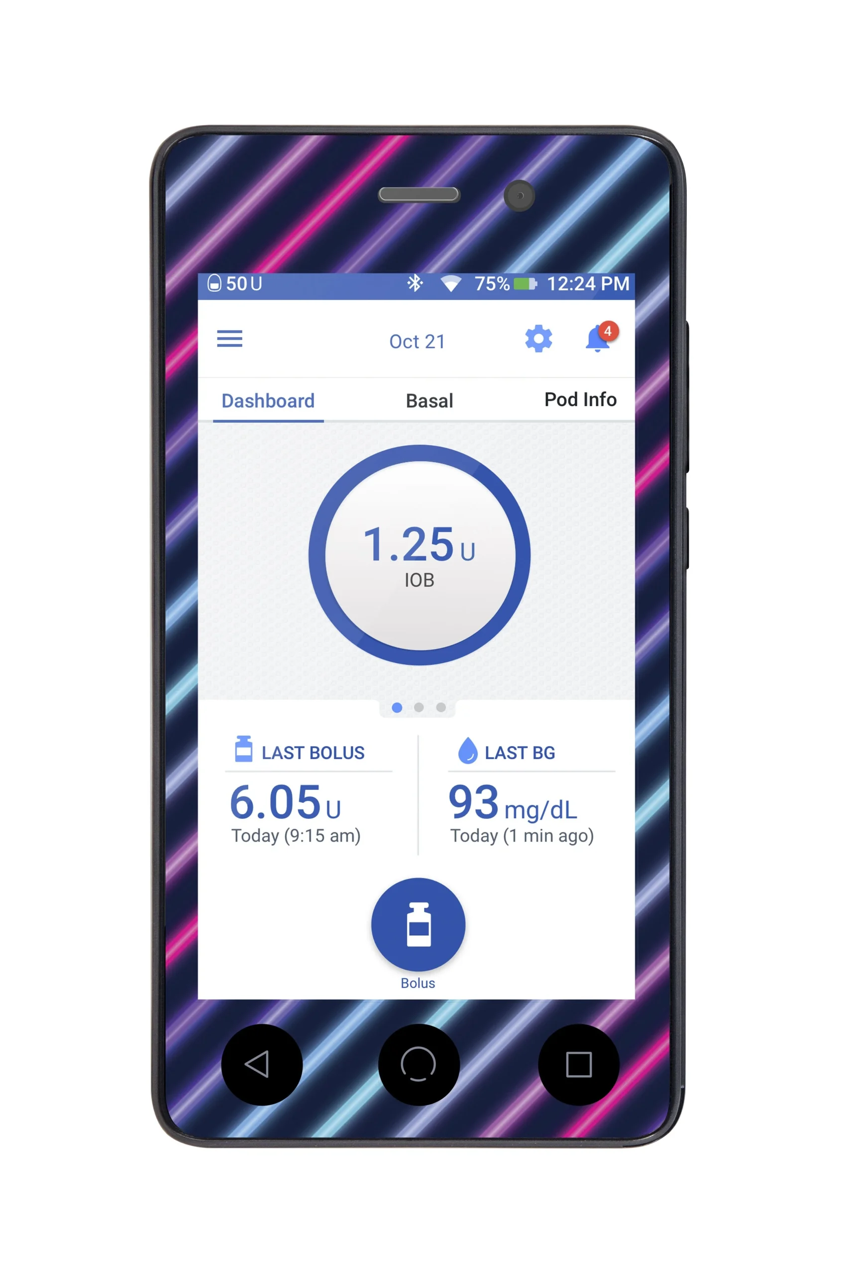Neon Stripes Sticker for Omnipod DASH PDM – Pump Peelz