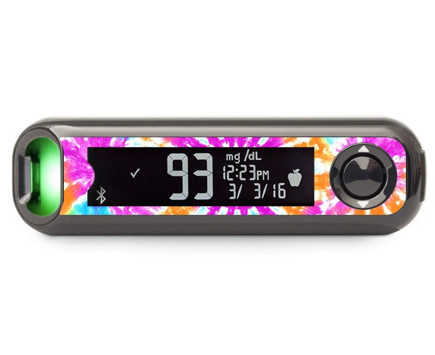 Neon Tie Dye Bayer Contour© Next One Glucometer
