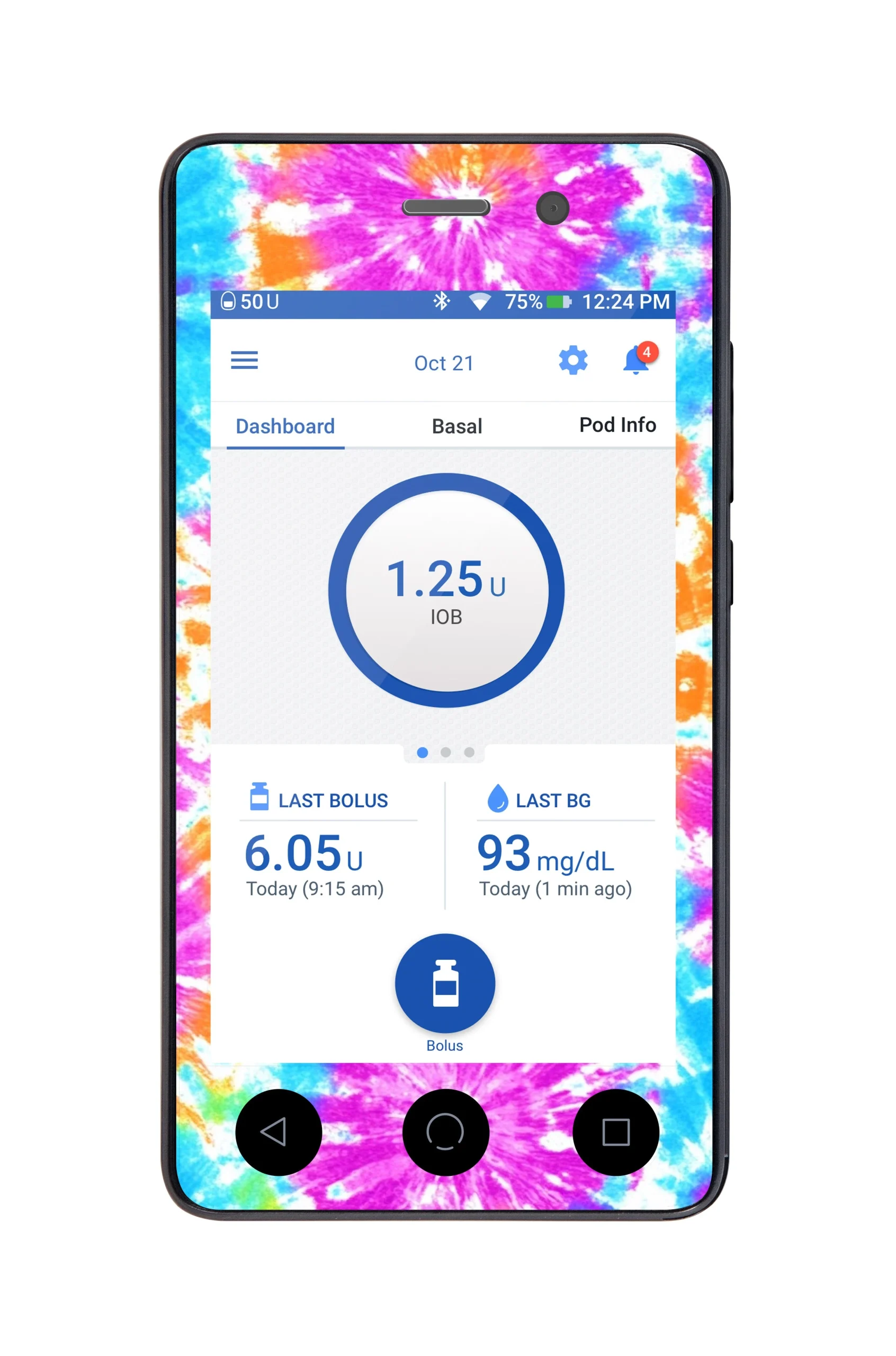 Neon Tie Dye Sticker for Omnipod DASHPDM – Pump Peelz