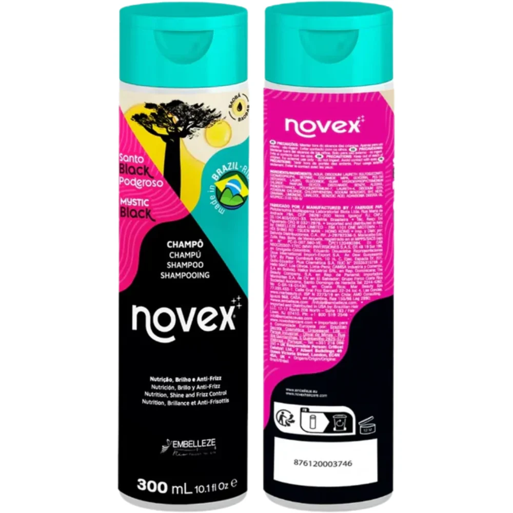 Novex Santo Black Powerful Hair Shampoo