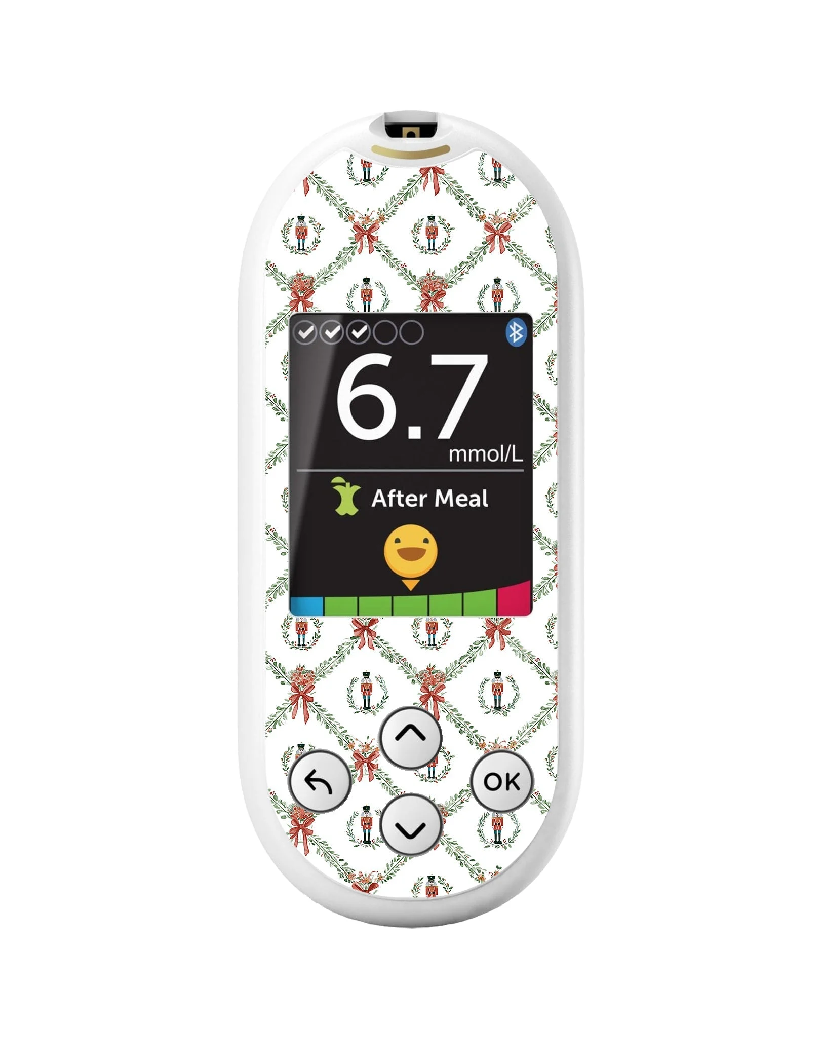Nutcracker Noel OneTouch Verio Reflect Glucometer - Pump Peelz
