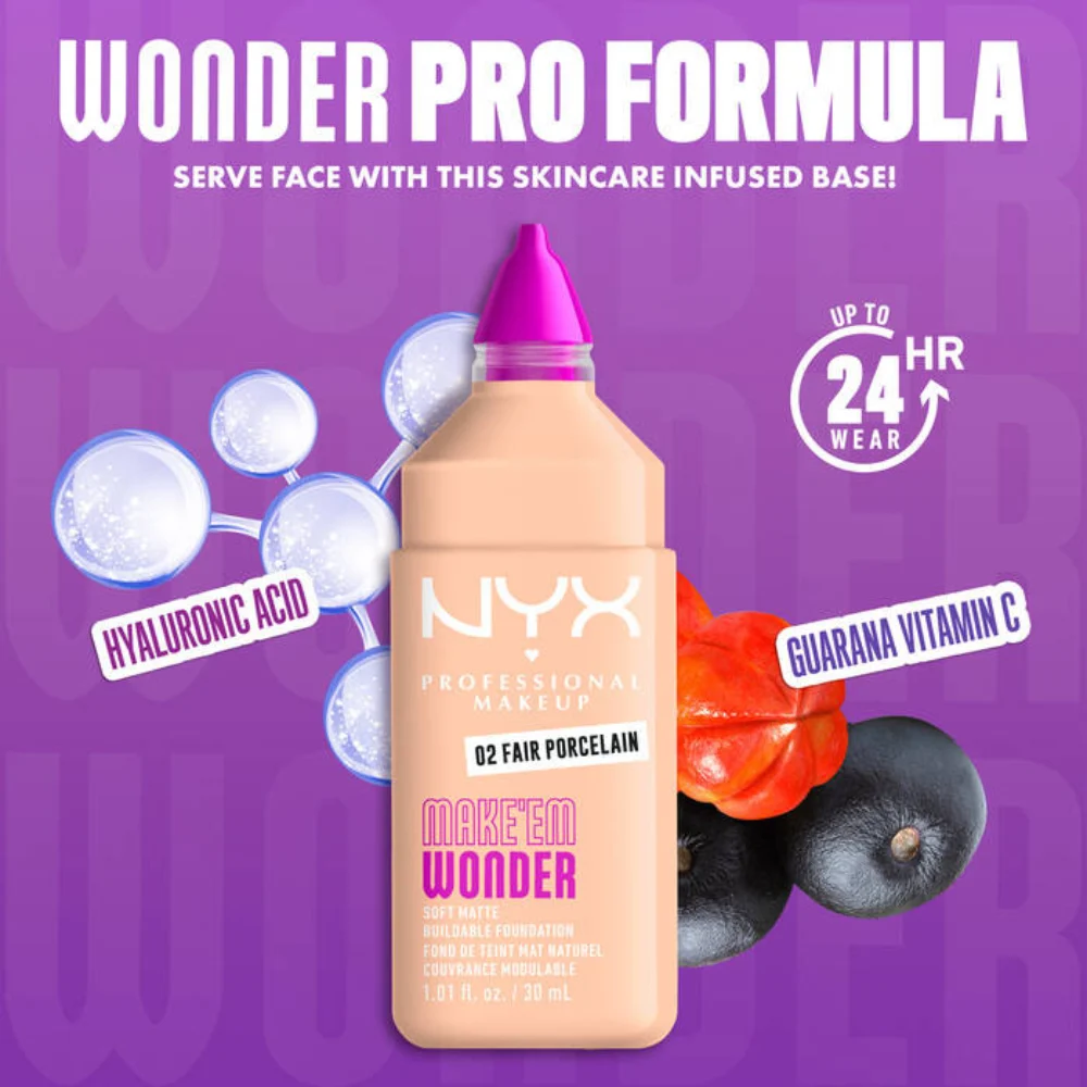NYX Professional Makeup Make'Em Wonder Soft Foundation