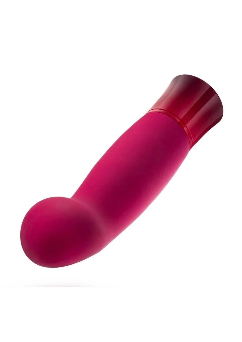 Oh My Gem Classy Rechargeable Silicone Vibrator - Garnet