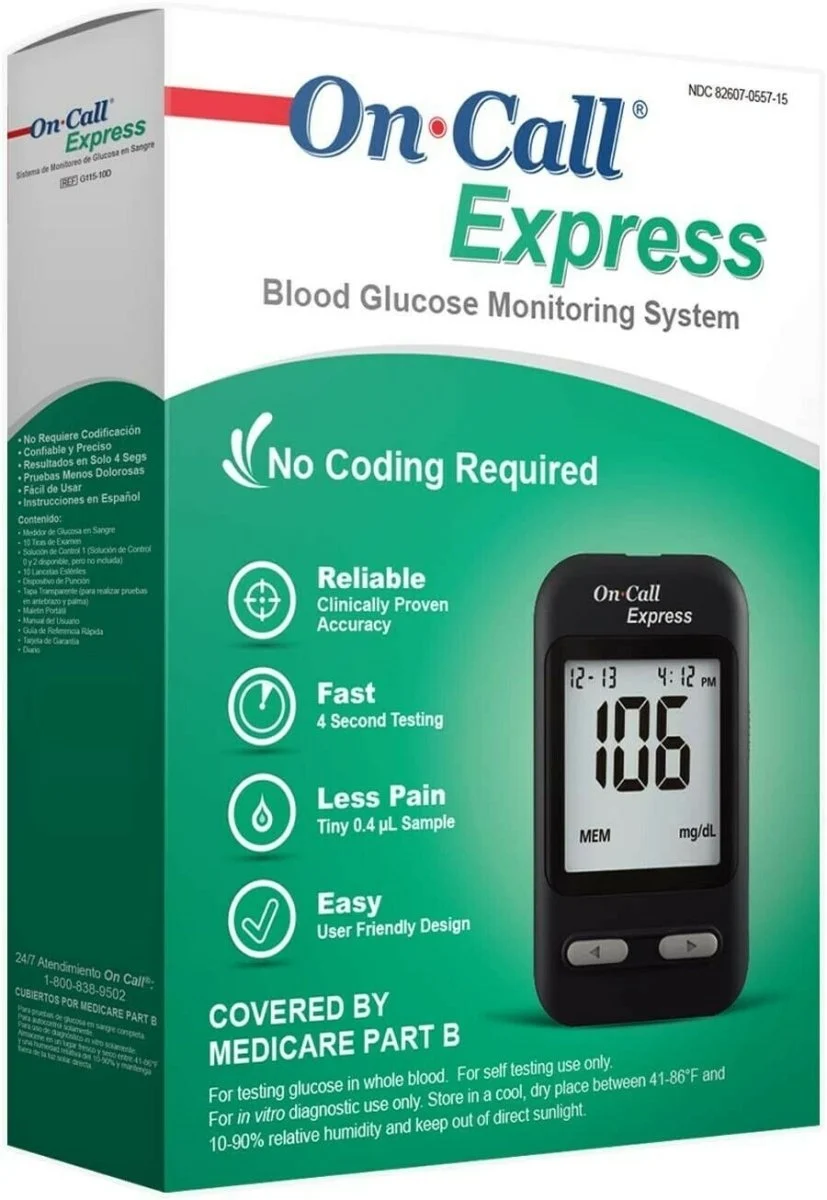 On Call Express Blood Glucose Meter Kit