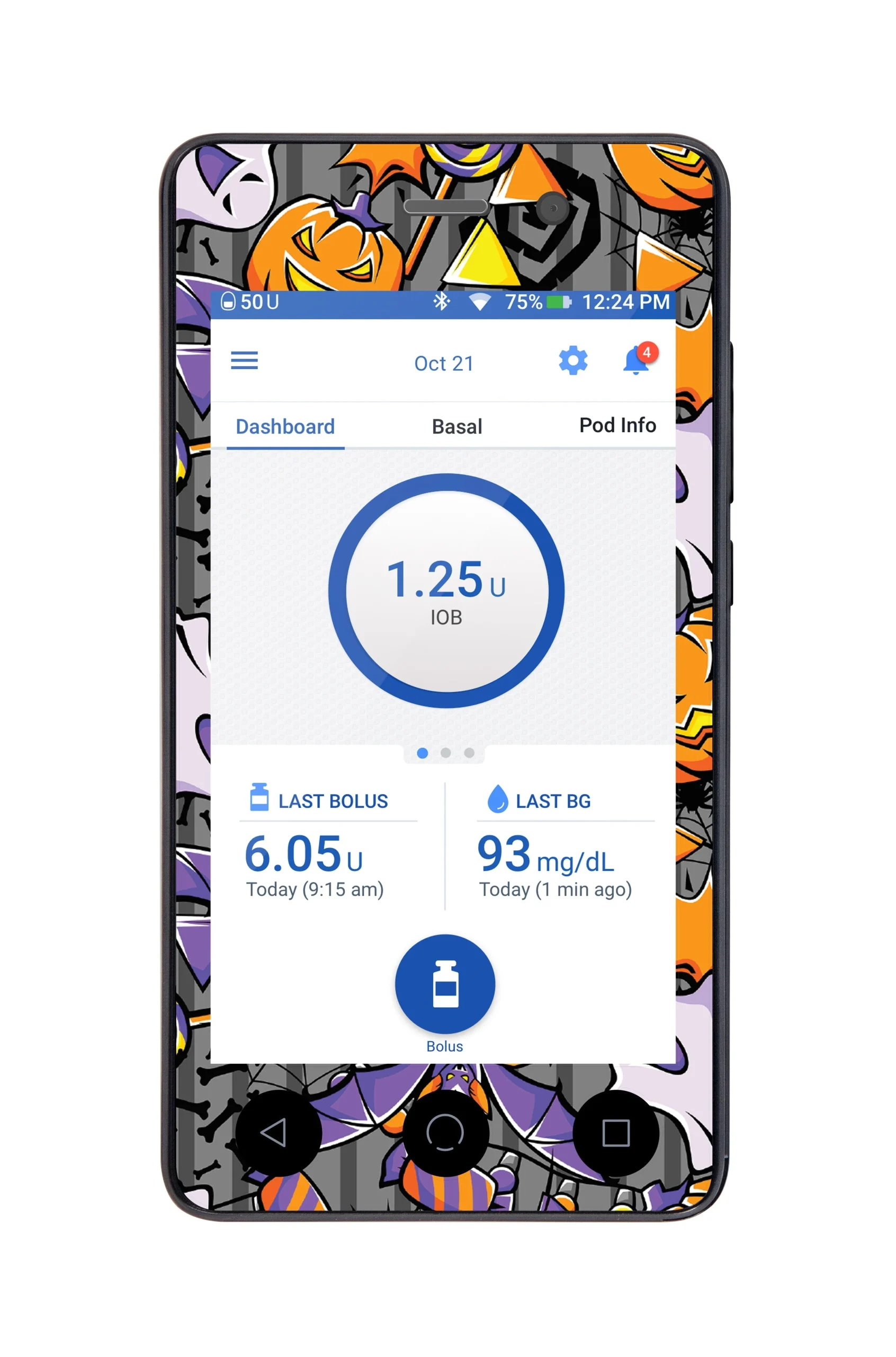 Party Halloween Sticker for Omnipod DASH PDM – Pump Peelz