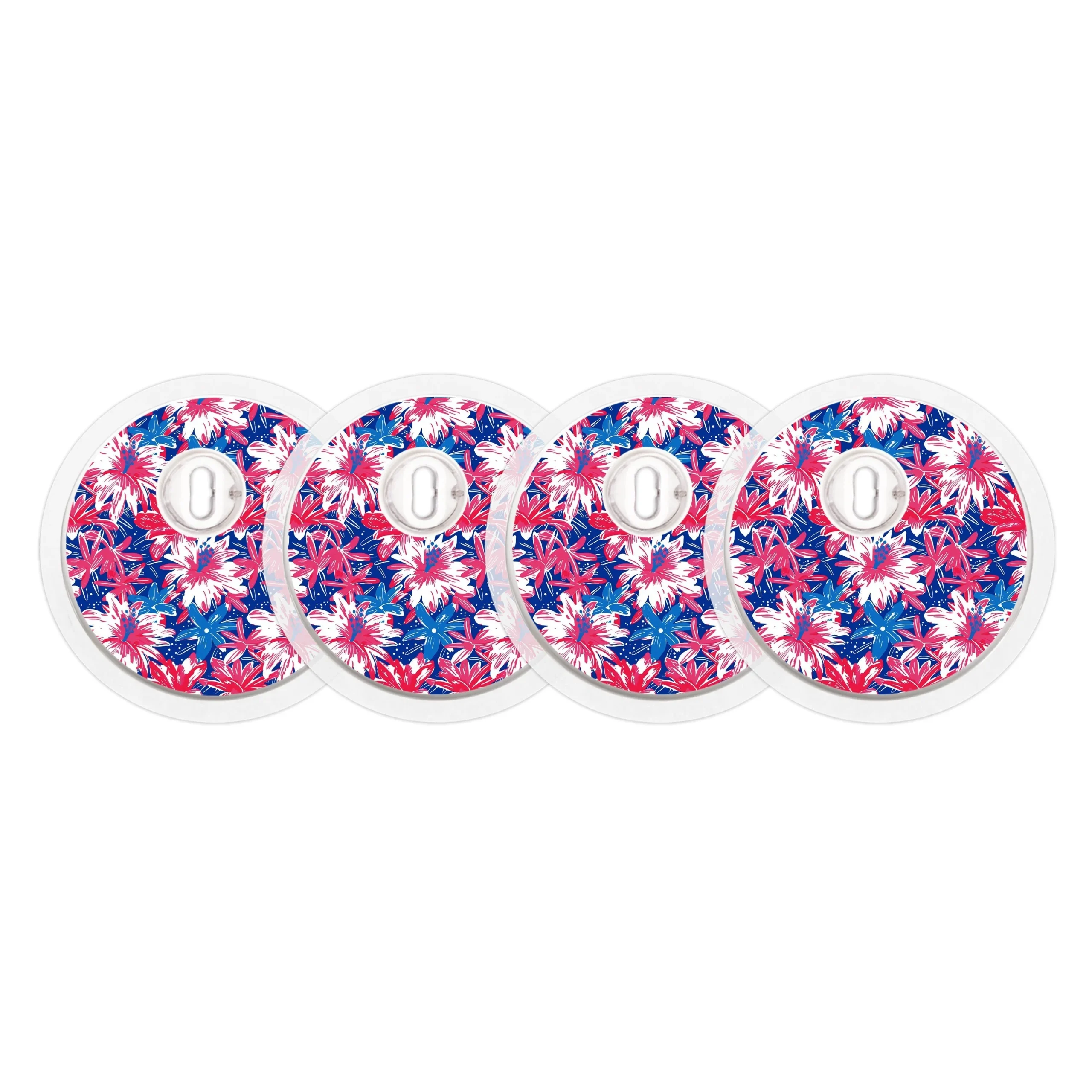 Patriotic Flowers Designed for the FreeStyle Libre 3 Plus & LingoSensor