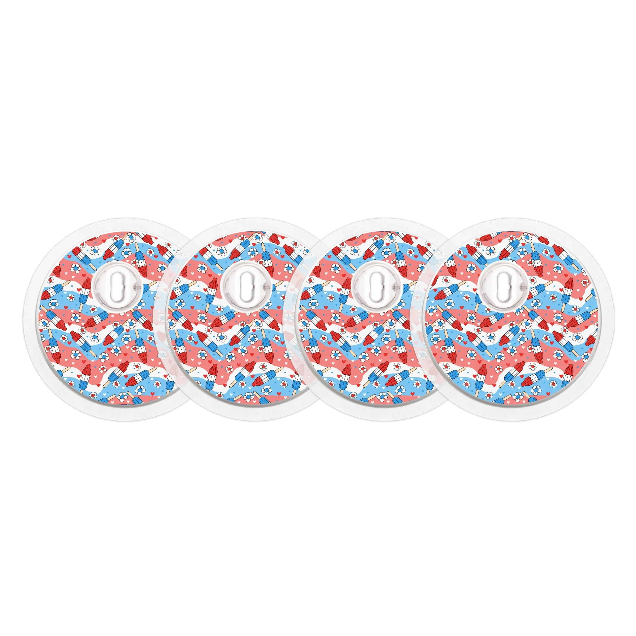Patriotic Popsicles Designed for the FreeStyle Libre 3 Plus & LingoSensor