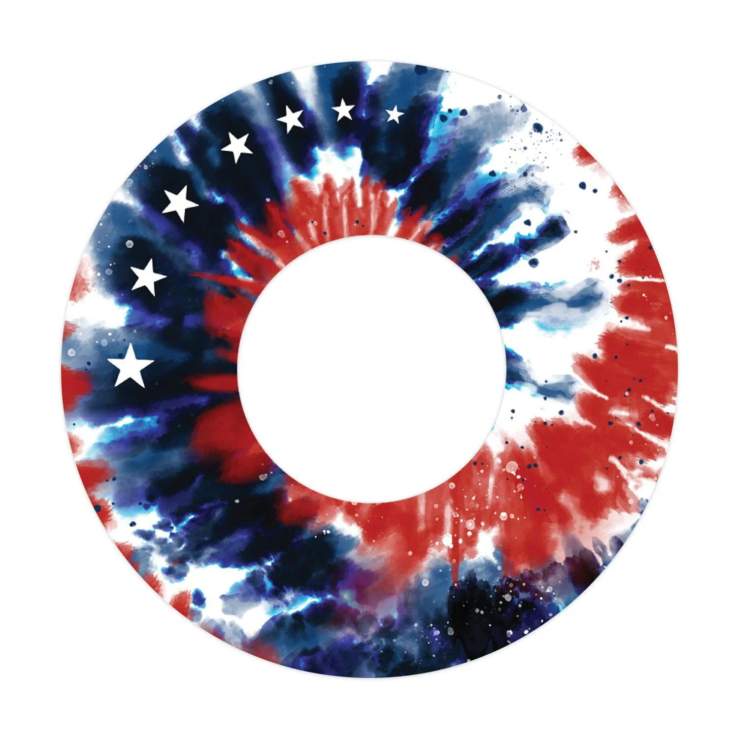 Patriotic Tie Dye PatchTape Designed for the FreeStyle Libre 2
