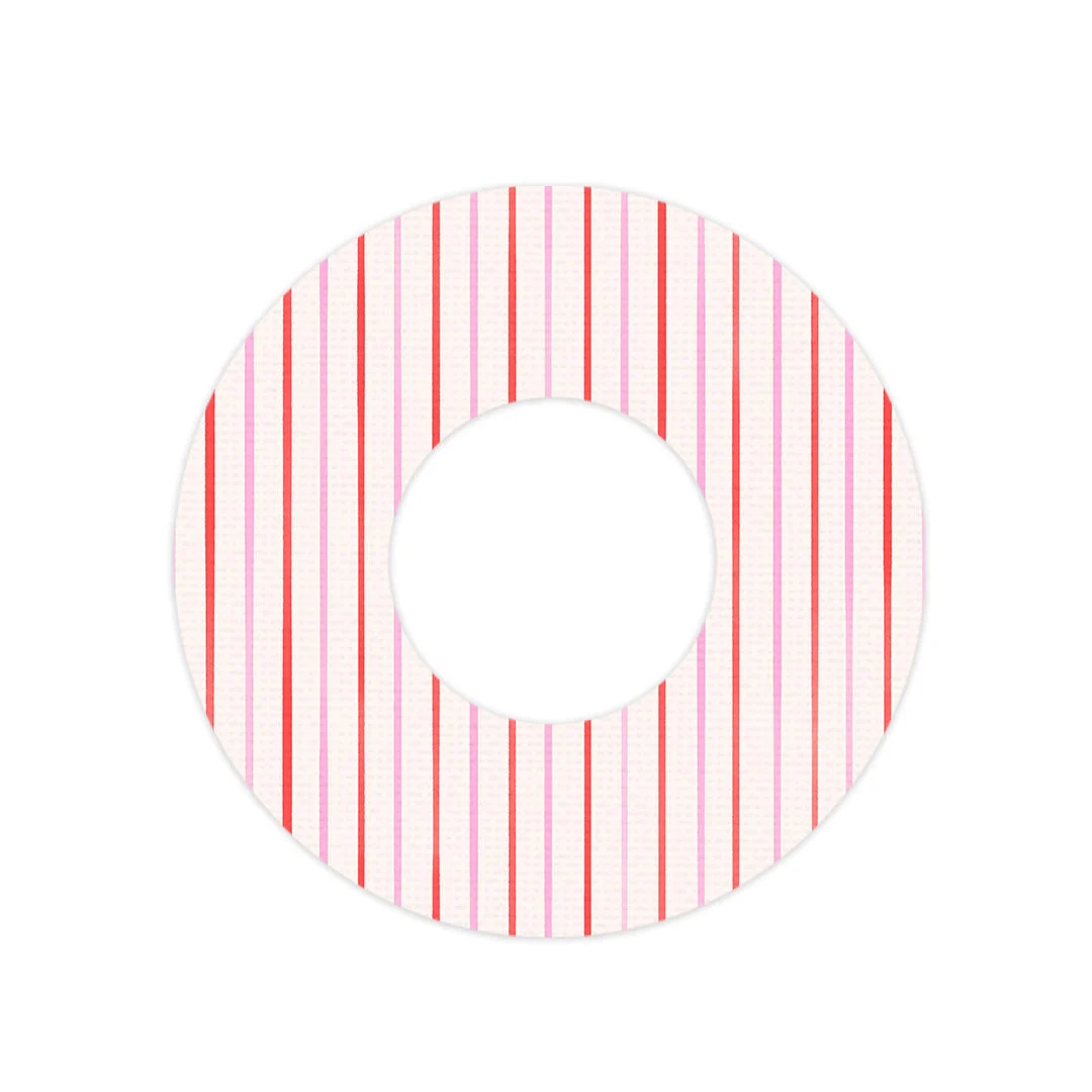 Peppermint Stripes Freestyle Libre 2 Patch Tape - Pump Peelz