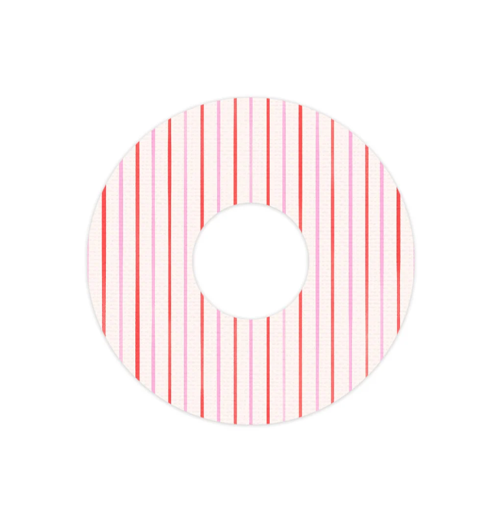 Peppermint Stripes FreeStyle Libre 3 Plus & LingoPatch Tape - Pump Peelz