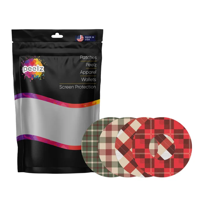 Plaid Variety PatchTape Designed for the FreeStyle Libre 2
