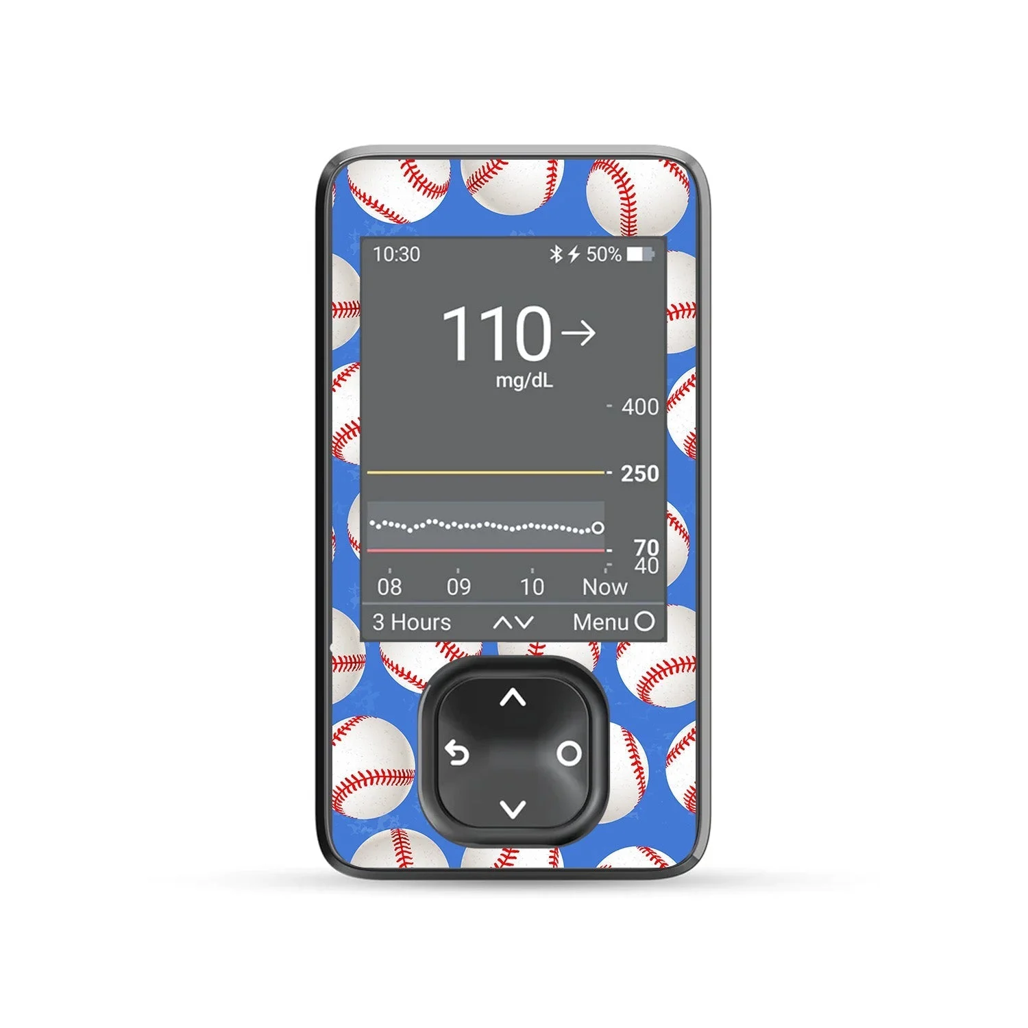 Play Ball DEXCOM G7 and Stelo and G6 Touchscreen Receiver Sticker